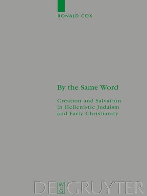 cover image of By the Same Word